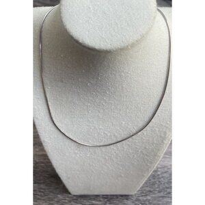 Vintage Milor Italy 925 Sterling Silver Snake Serpentine Chain 18” Necklace